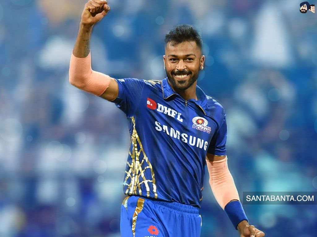 Indian cricketer Hardik Pandya player of Mumbai Indians in IPL 2020