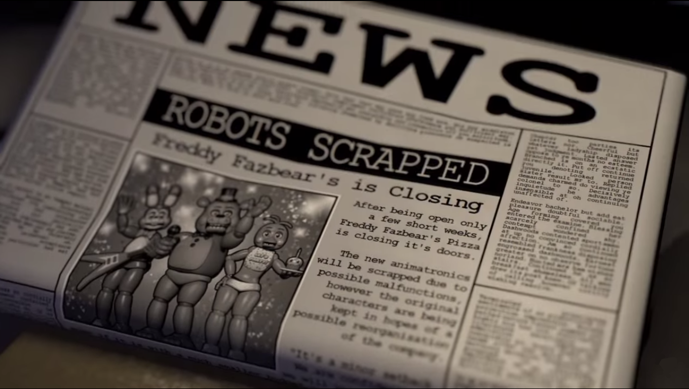 Five Nights at Freddy's Newspaper