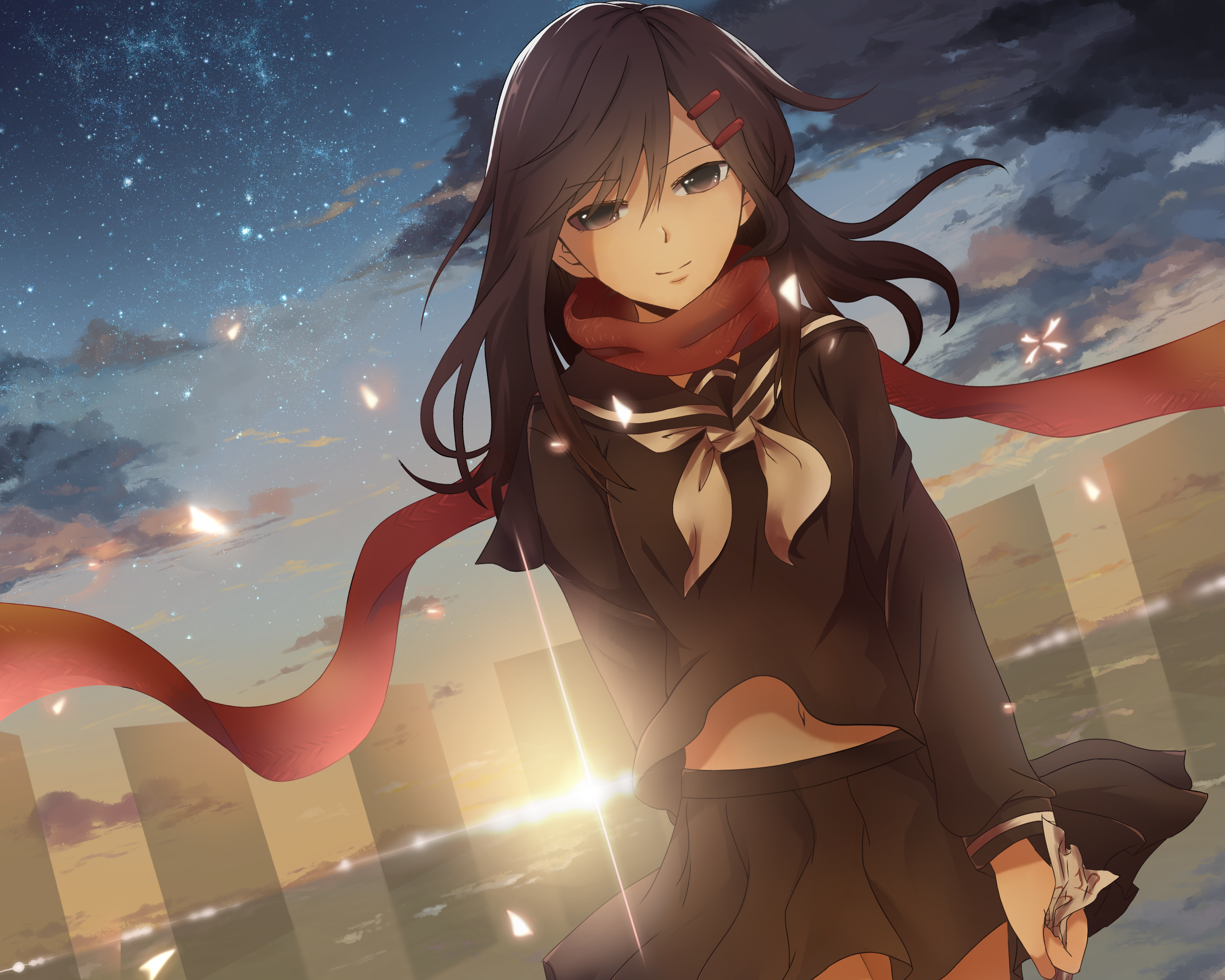Anime Anime Girls Scarf Tateyama Ayano Kagerou Project School Uniform Wallpaper:2550x2040