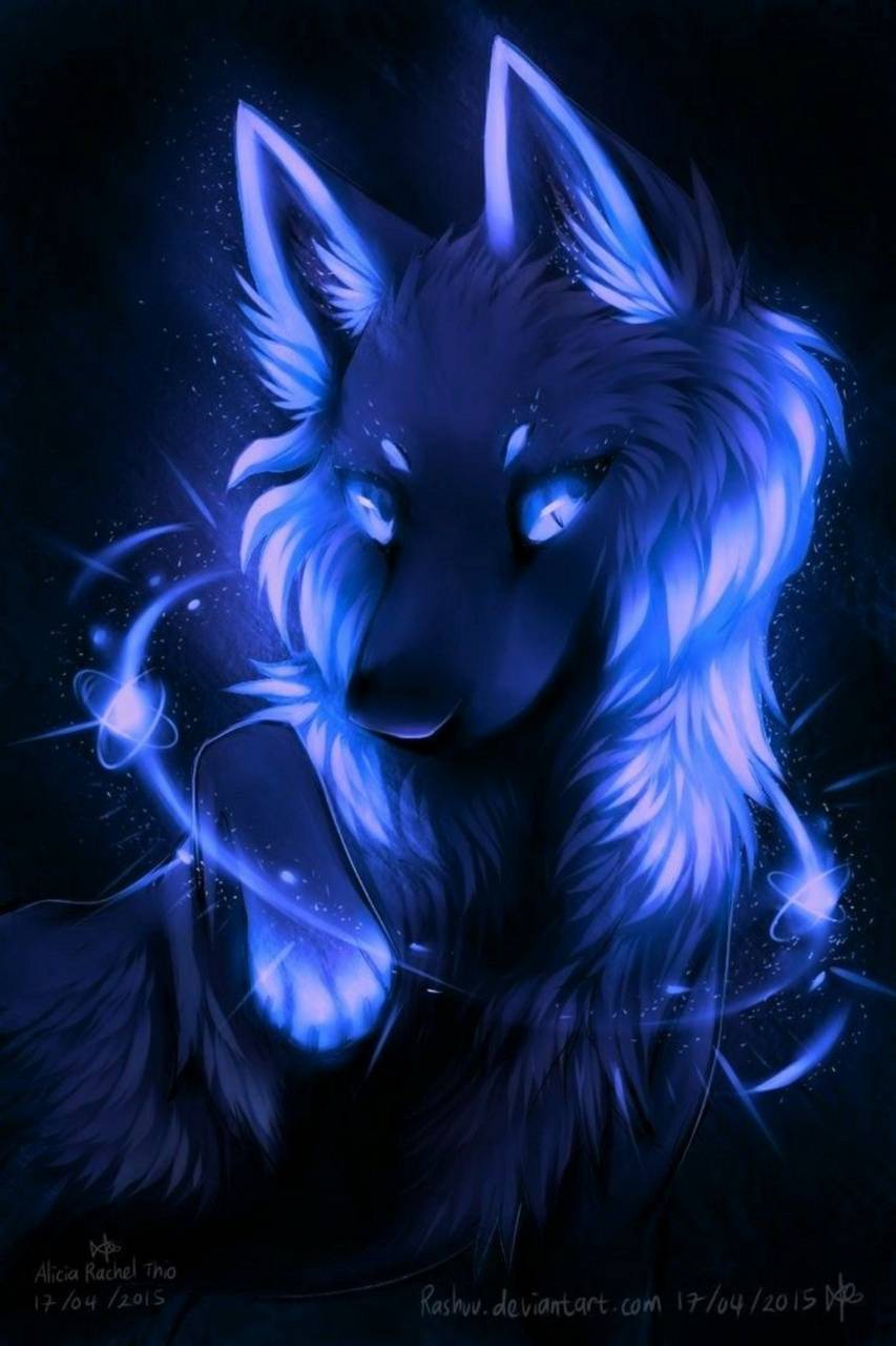 Download Lady Blue Wolf HD Wallpaper and Background