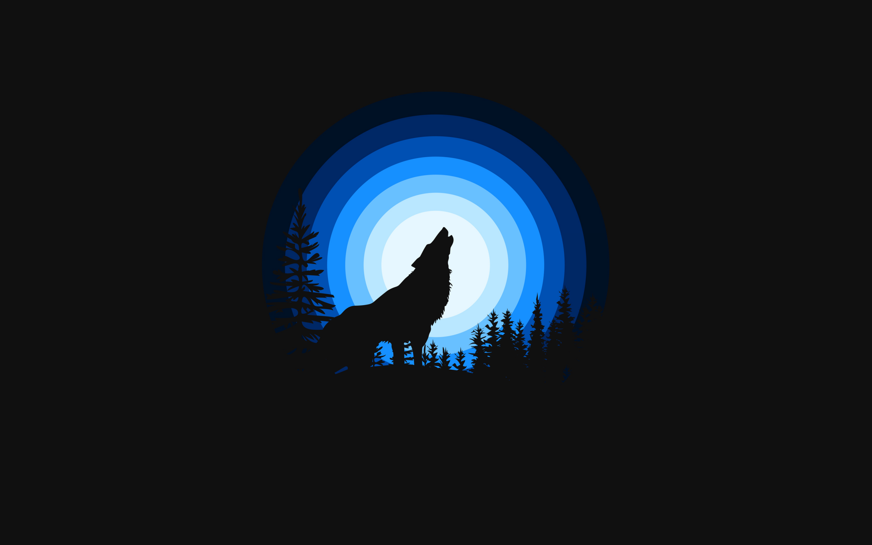 Black And Blue Wolf Wallpapers - Wallpaper Cave