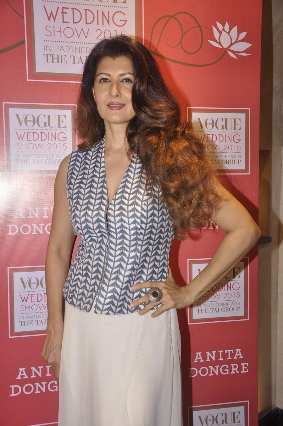 Mumbai Actress Sangeeta Bijlani Long Hair Photo At Vogue Wedding Show