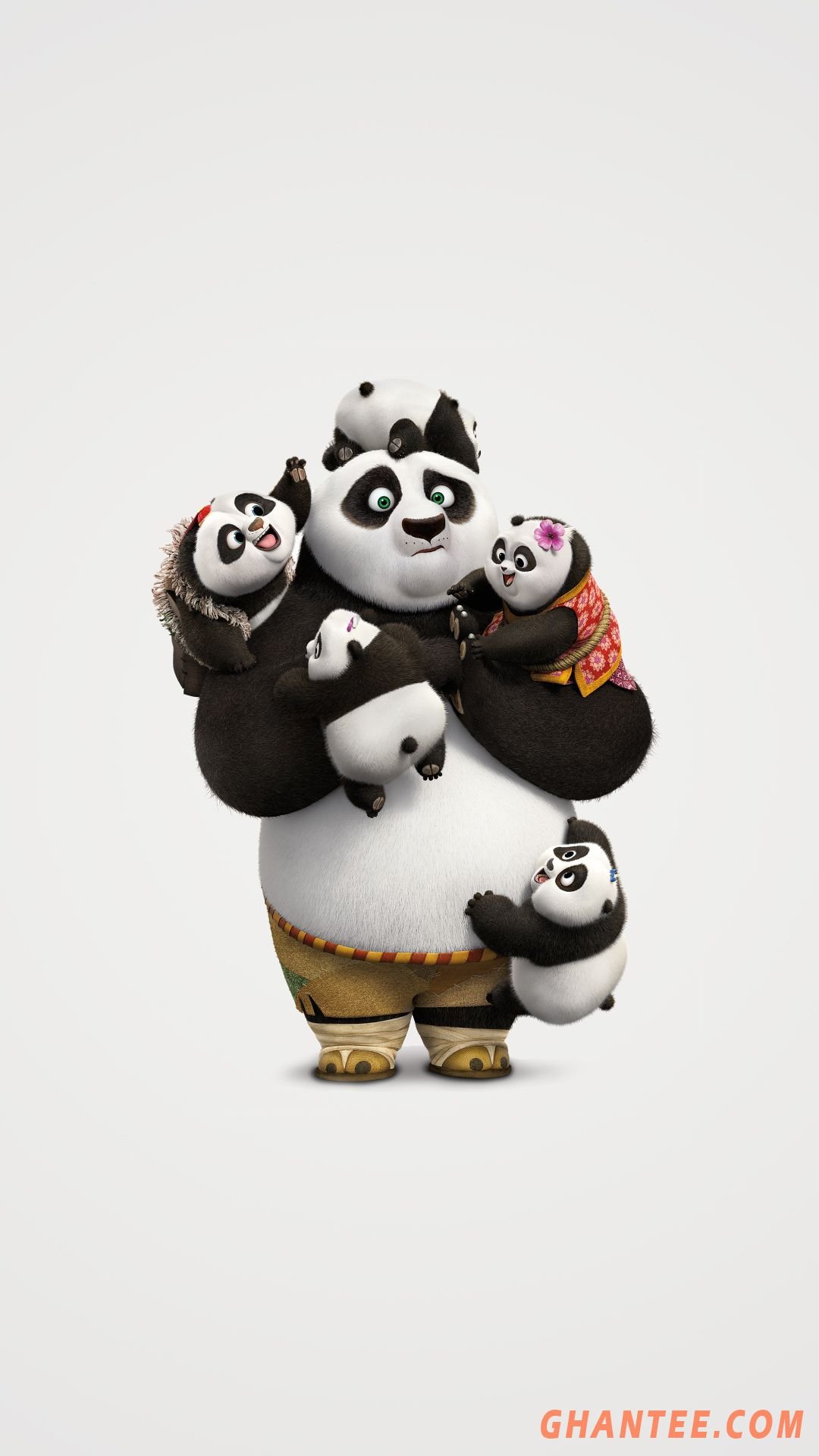 kung fu panda off white phone wallpaper HD