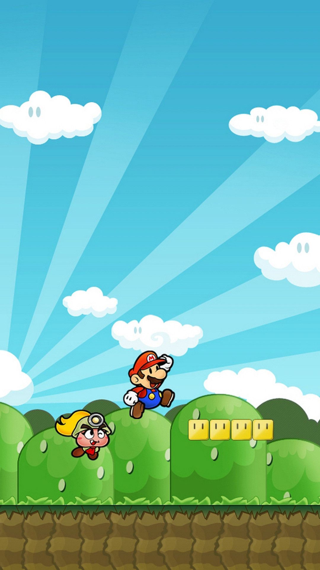 iPhone Super Mario Characters Wallpaper