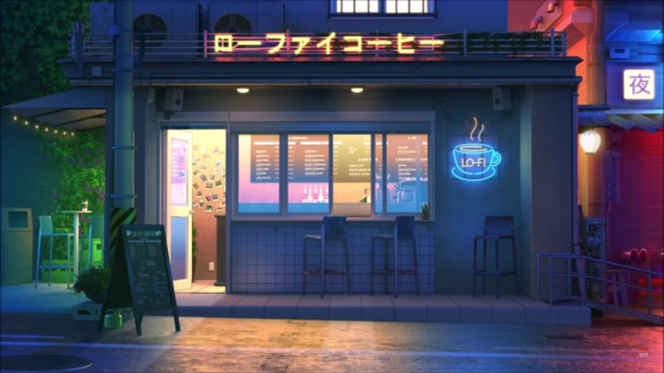 The Lofi Cafe Mixtape Copyright Lofi Beats 2020 [ 日本のLofiヒップホップビート ]. Background desktop, R wallpaper, Night aesthetic