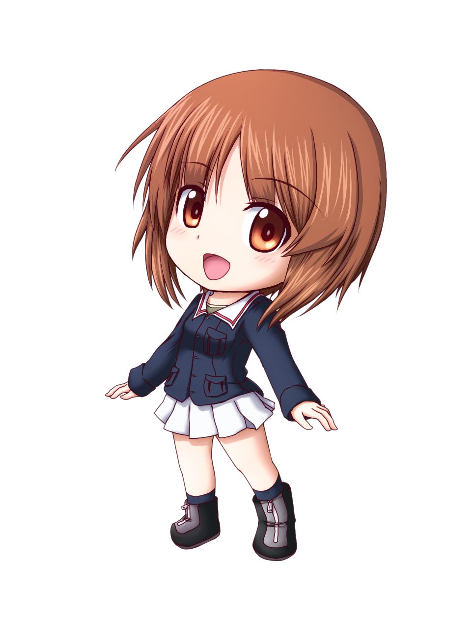 Brown Hair Kawaii Chibi Anime Girl