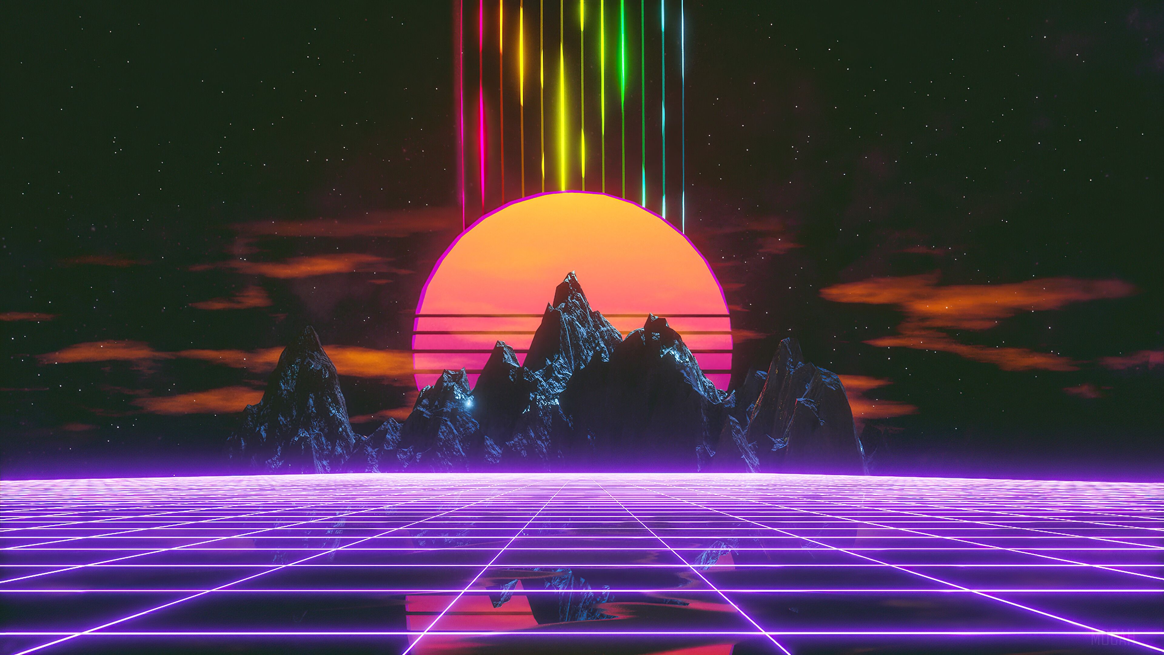 Anime Retrowave City Wallpapers Wallpaper Cave