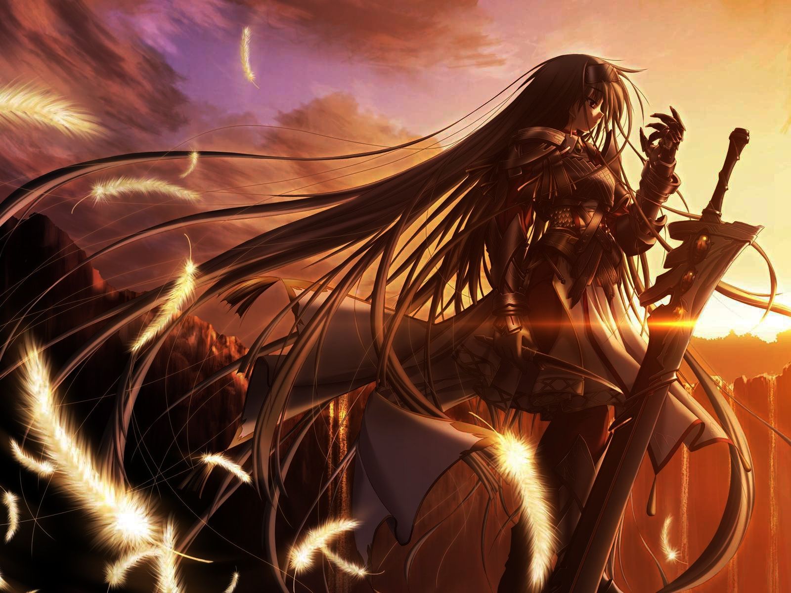 Anime Warrior Girl Wallpaper Free Anime Warrior Girl Background