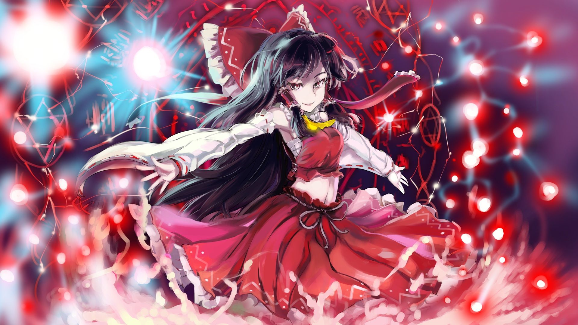 Reimu Hakurei Wallpaper. Reimu Hakurei Wallpaper, Hakurei Reimu Touhou Project Wallpaper and Hakurei Reimu Wallpaper