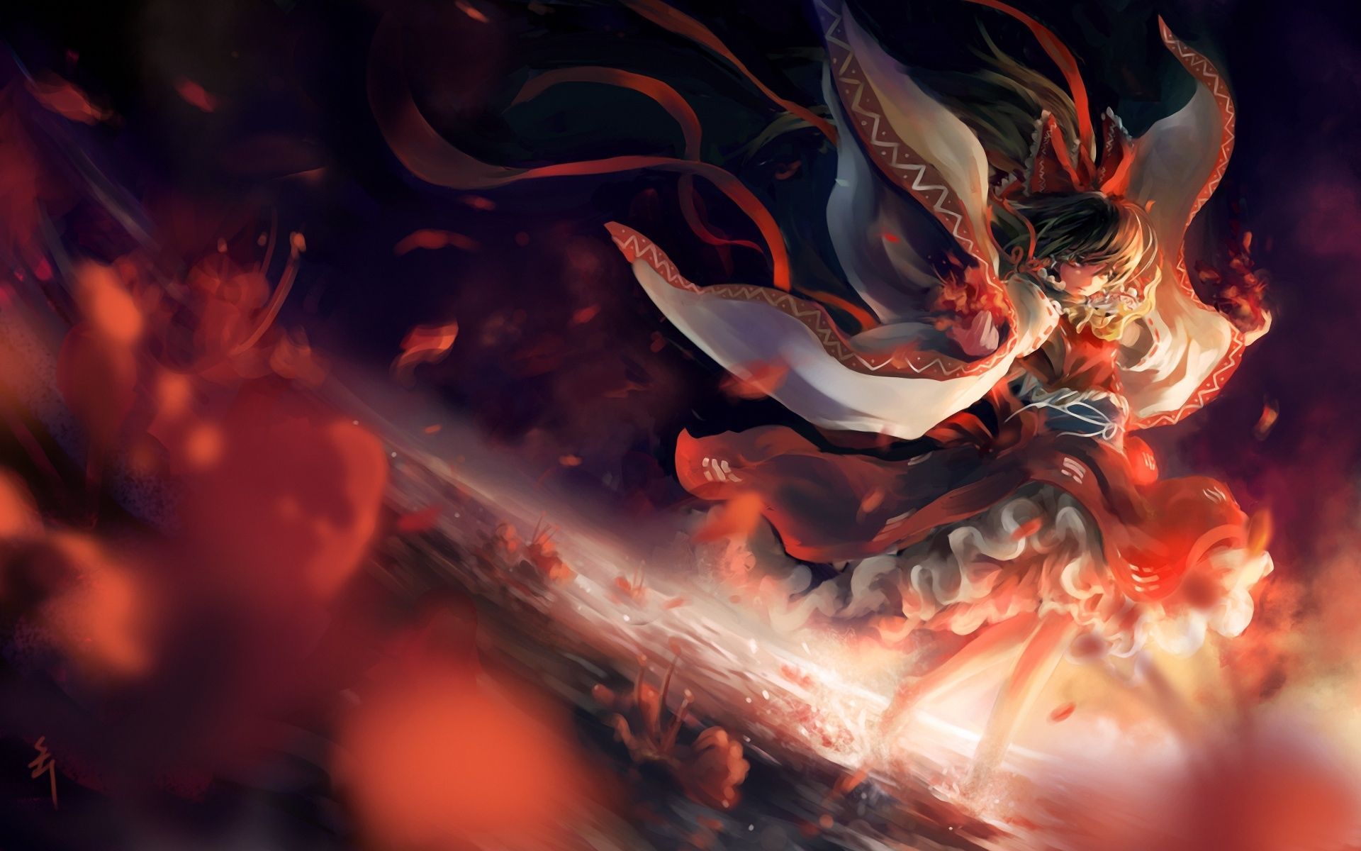 Hakurei Reimu, Touhou Wallpaper. Anime wallpaper 1920x1080, Anime wallpaper, HD anime wallpaper