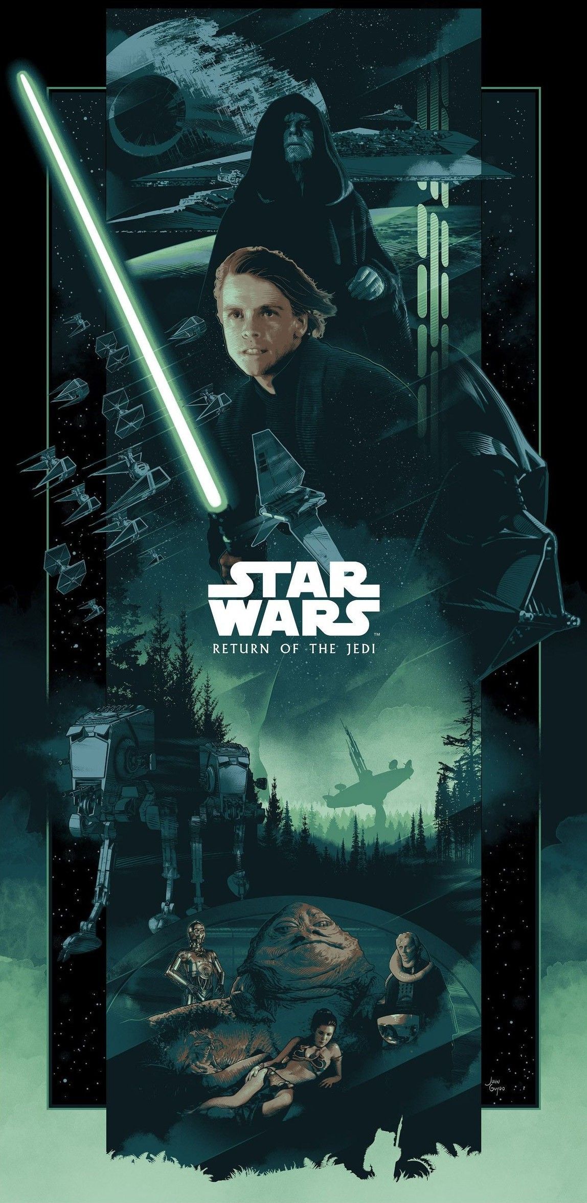 Star Wars, Return of the Jedi, Lightsaber Duel, Darth Vader, Luke Skywalker, Emperor Palpat. Star wars trilogy poster, Star wars movies posters, Star wars trilogy