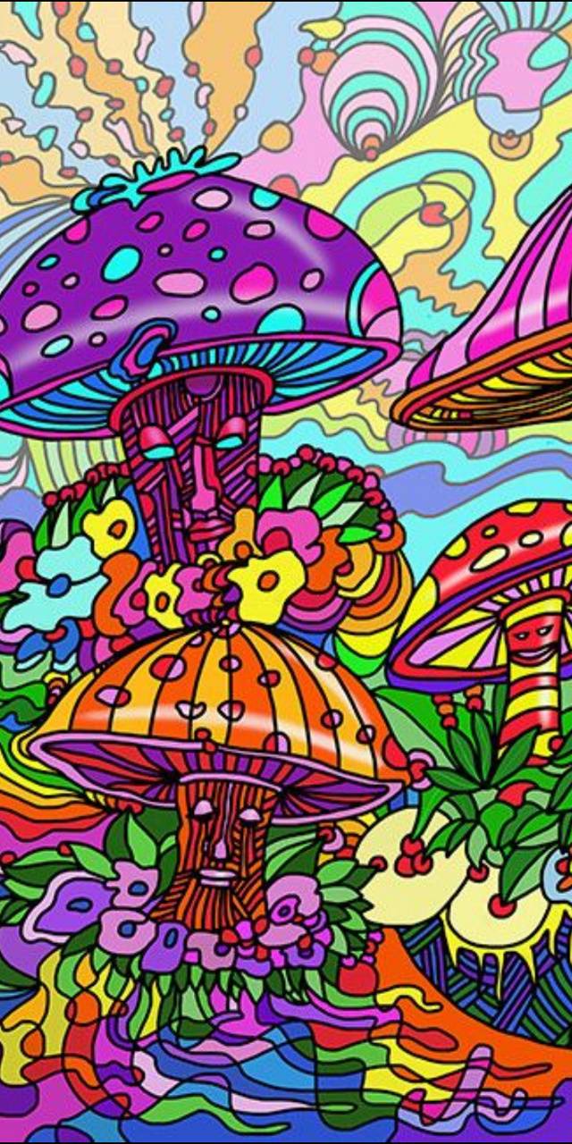 HD wallpaper psychedelic abstract mushroom shrooms fantasy art   Wallpaper Flare