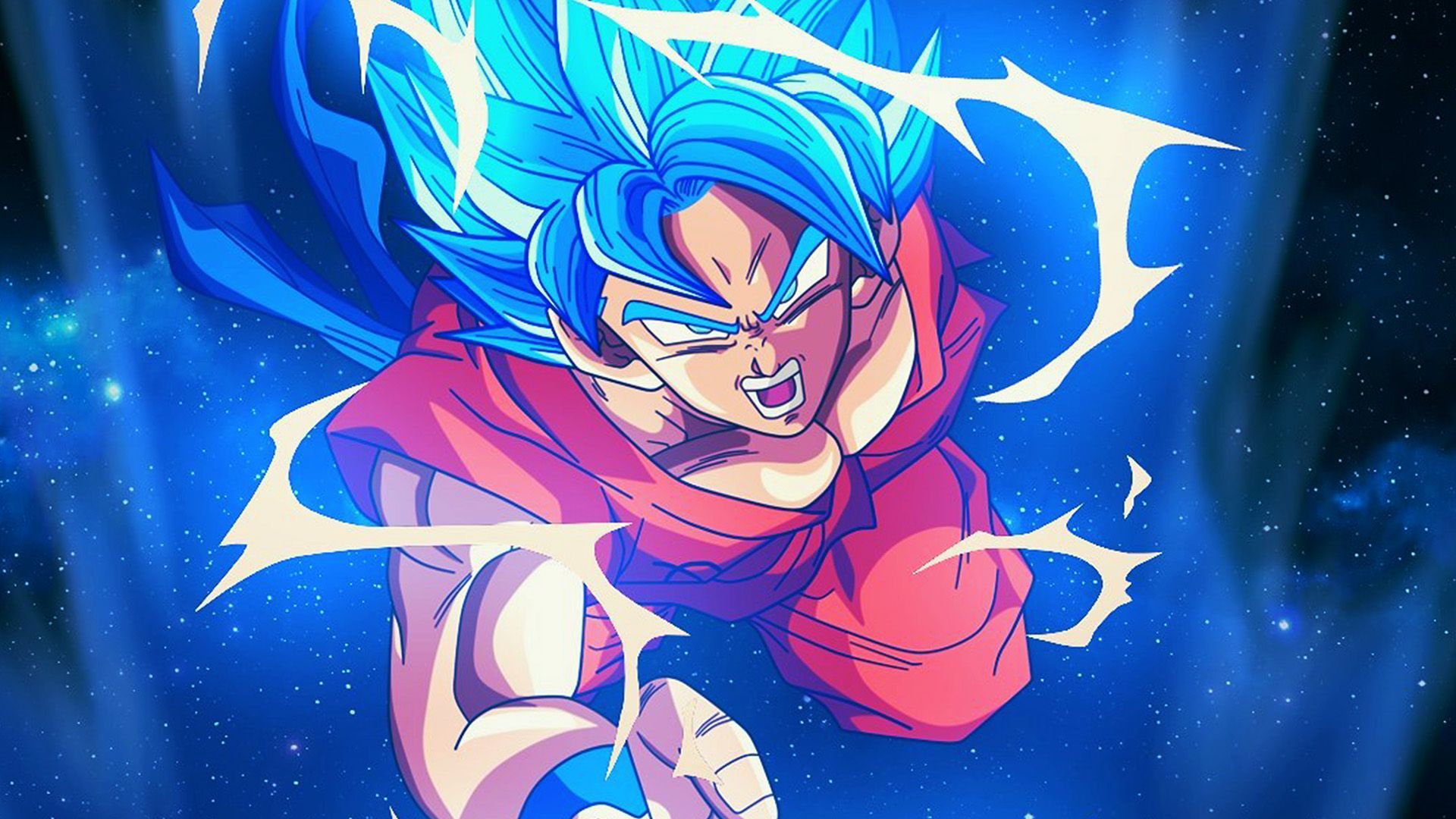wallpaper for desktop, laptop. dragonball goku blue art illustration anime