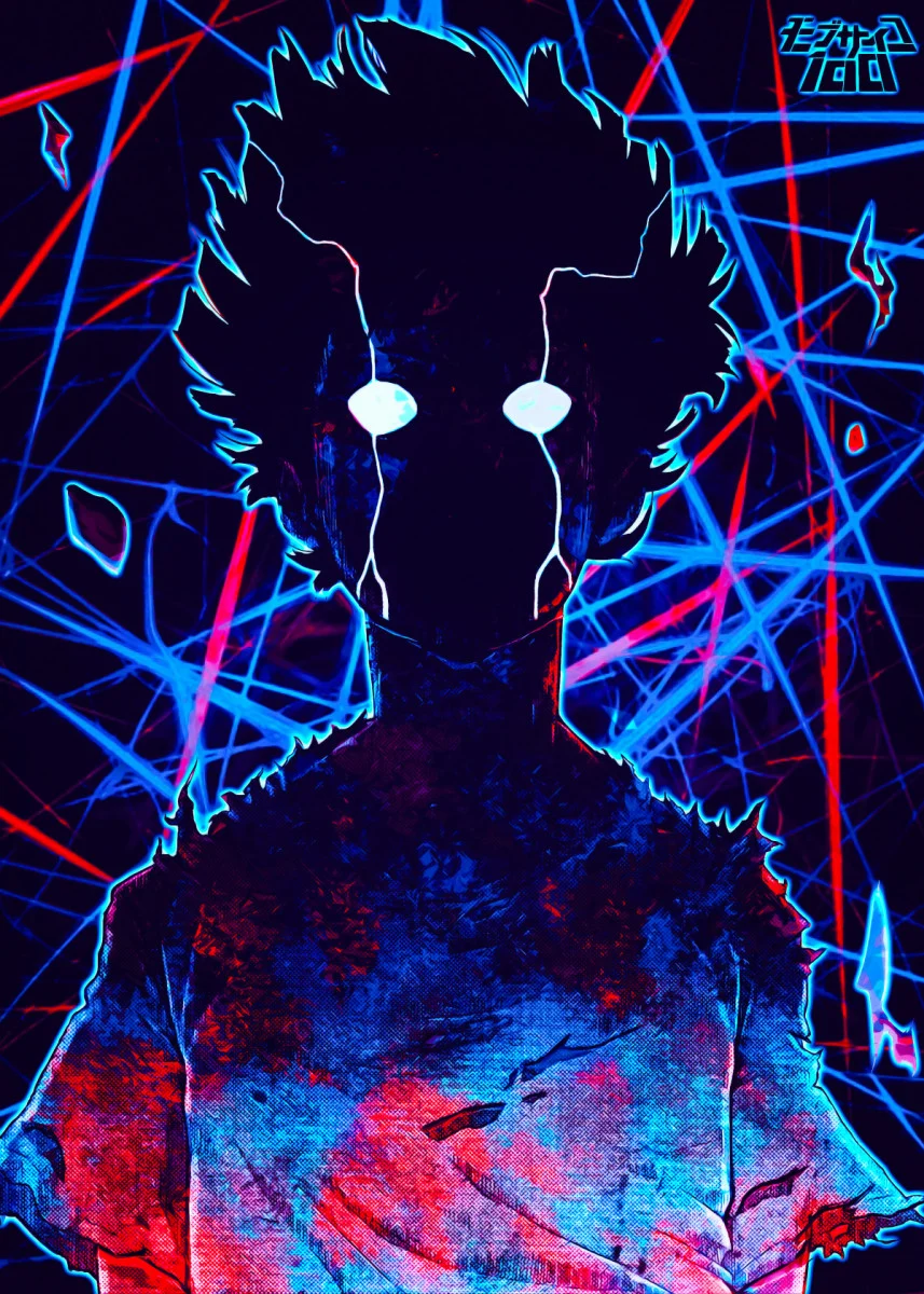 Anime Mob Psycho 100' Poster Print by reoakademon. Displate. Psycho wallpaper, Mob psycho 100 anime, Mob psycho