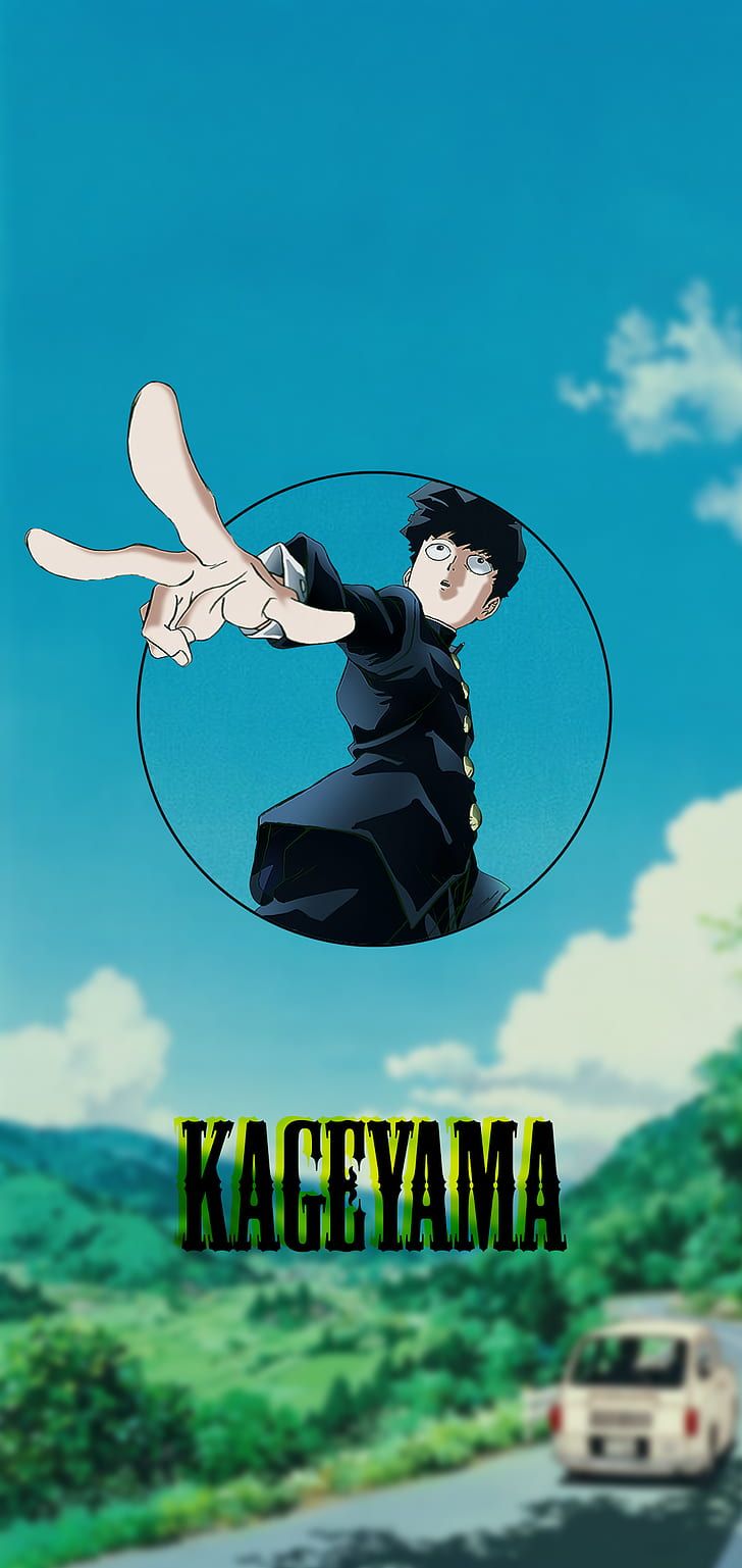Anime, Phone, Anime Boys, Kageyama Ritsu, Mob Psycho HD Wallpaper