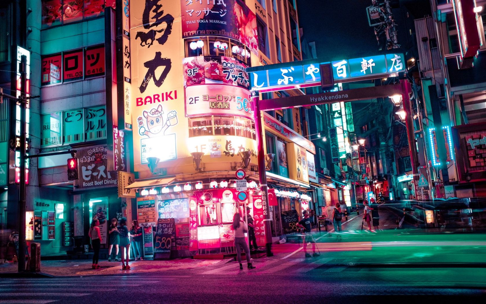 Wallpaper Japan, Tokyo, night, urban, lights, neon, street • Wallpaper For You HD Wallpaper For Desktop & Mobile