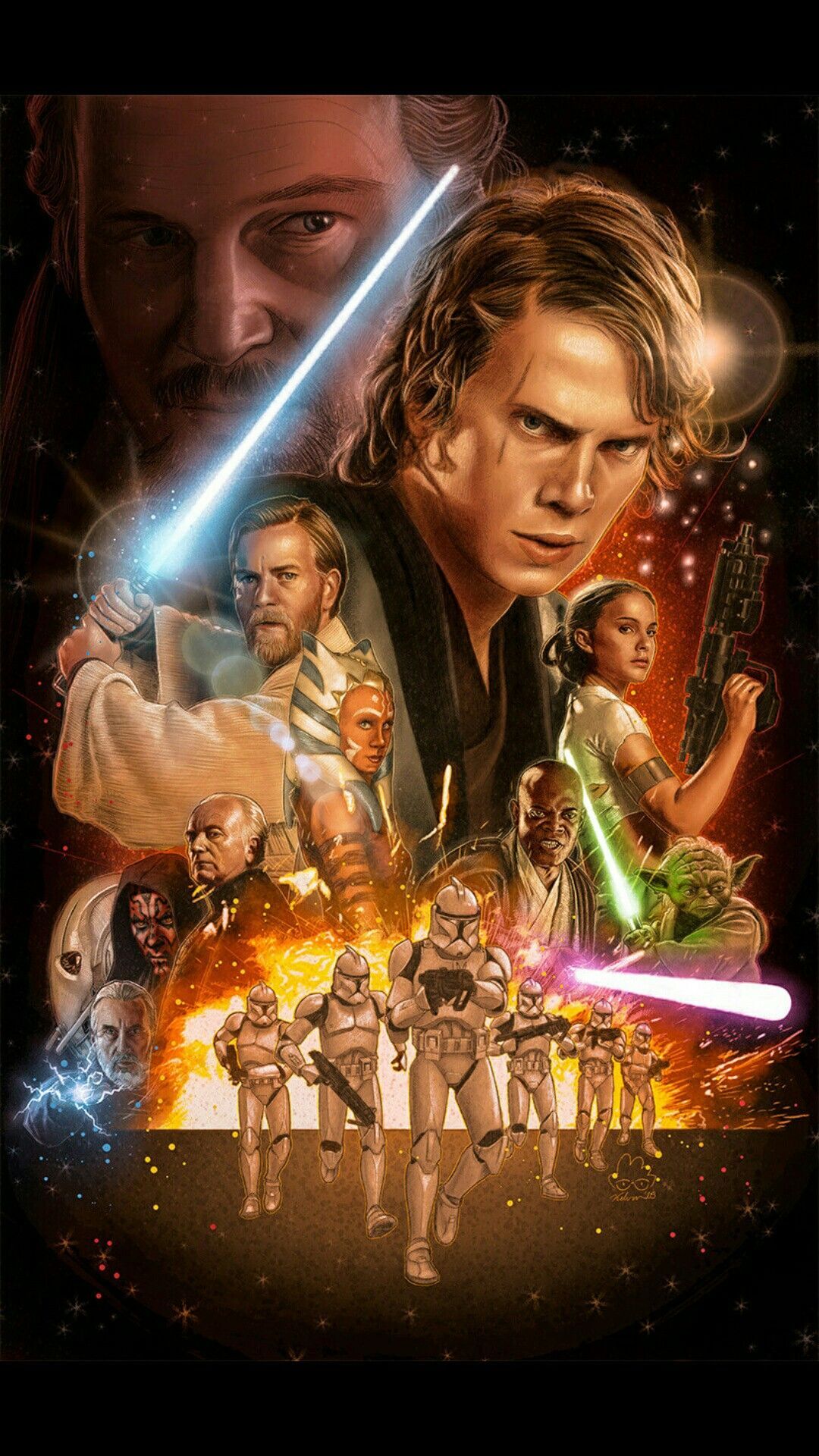 Star Wars Prequels. Star wars image, Star wars painting, Star wars trilogy