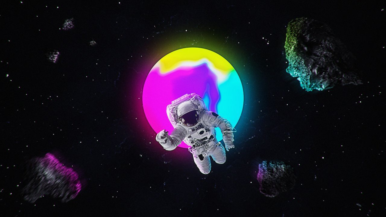 Black Wallpaper Astronaut HD