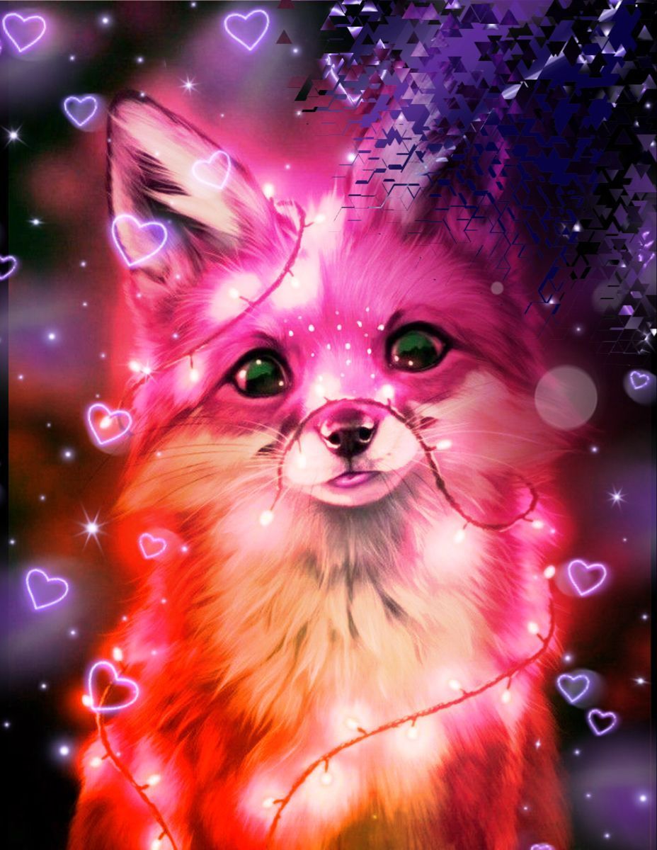 Fantasy #Fox #wild animal wallpaper iphone. Cute animal drawings kawaii, Cute wild animals, Cute cartoon animals