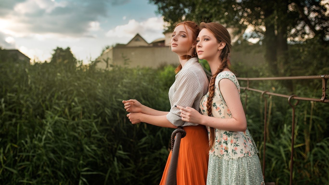 Village Girls 1366x768 Resolution HD 4k Wallpaper, Image, Background, Photo and Picture