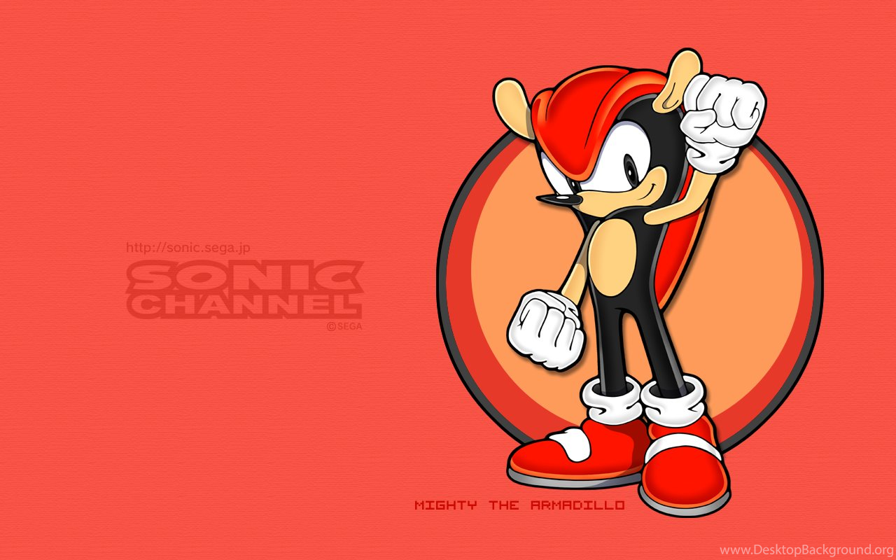 Download Mighty the Armadillo in Dynamic Pose Wallpaper