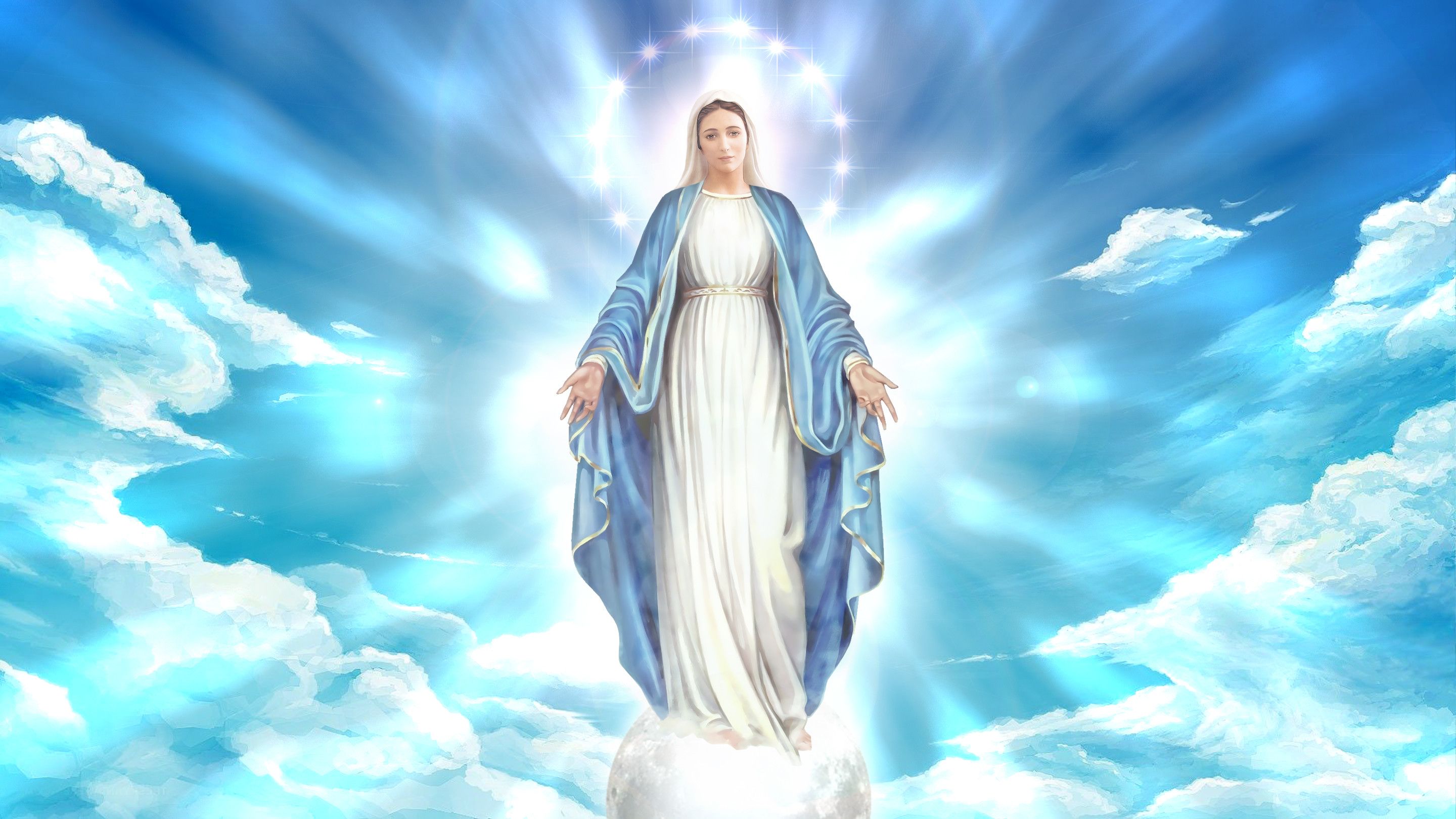Blessed Virgin Mary Wallpaperafari Data Of Revelation 12 HD Wallpaper