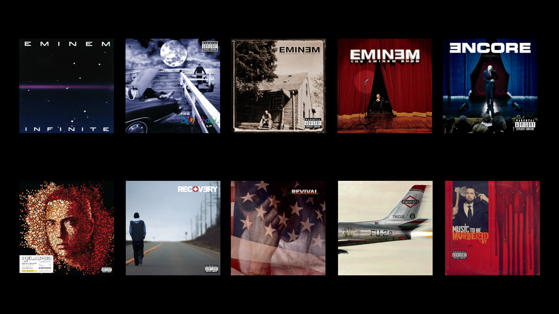 Eminem albums wallpaper