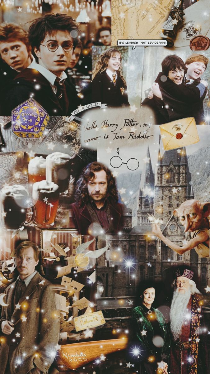 Harry Potter Collage Background Wallpaper. Harry potter background, Harry potter wallpaper, Harry potter wallpaper background