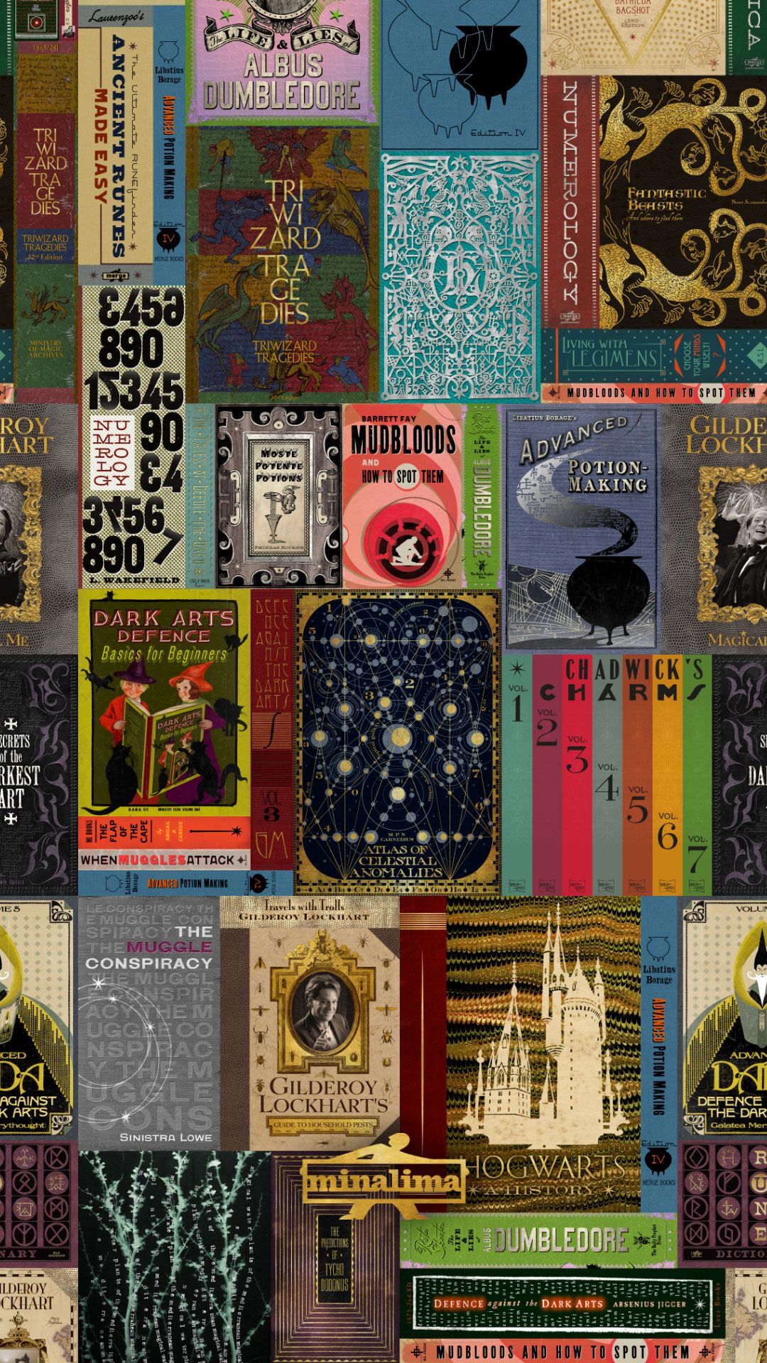 Downloadable Hogwarts Library Phone Wallpaper
