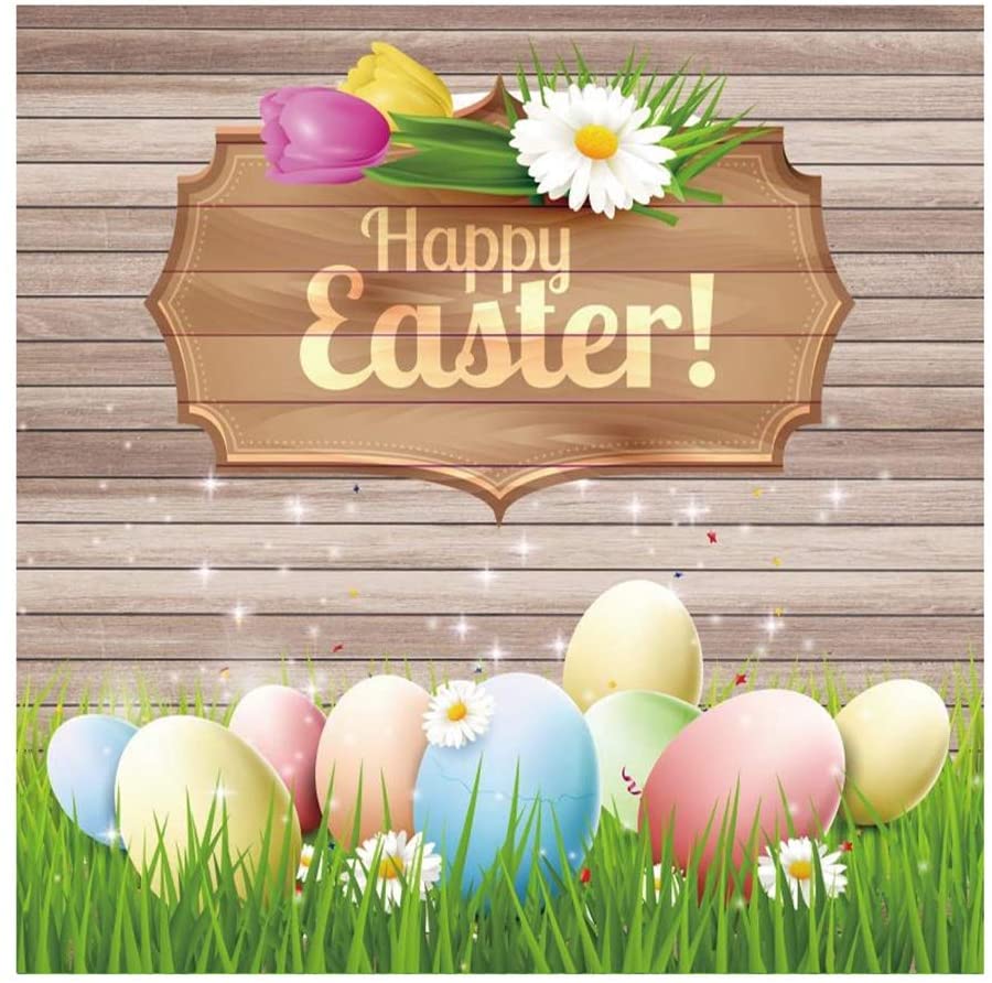 Amazon.com, Yeele Easter Backdrop 4x4ft Happy Easter Photography Background Photo Backdrops Picture Studio Props Wallpaper, Camera & Photo