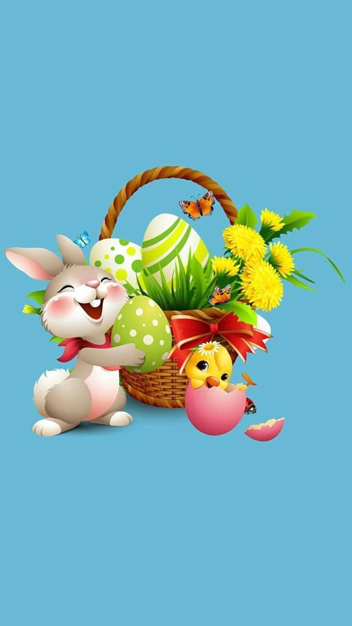 Cute Easter Wallpaper Background For iPhone. Happy easter wallpaper, Easter wallpaper, Easter bunny picture