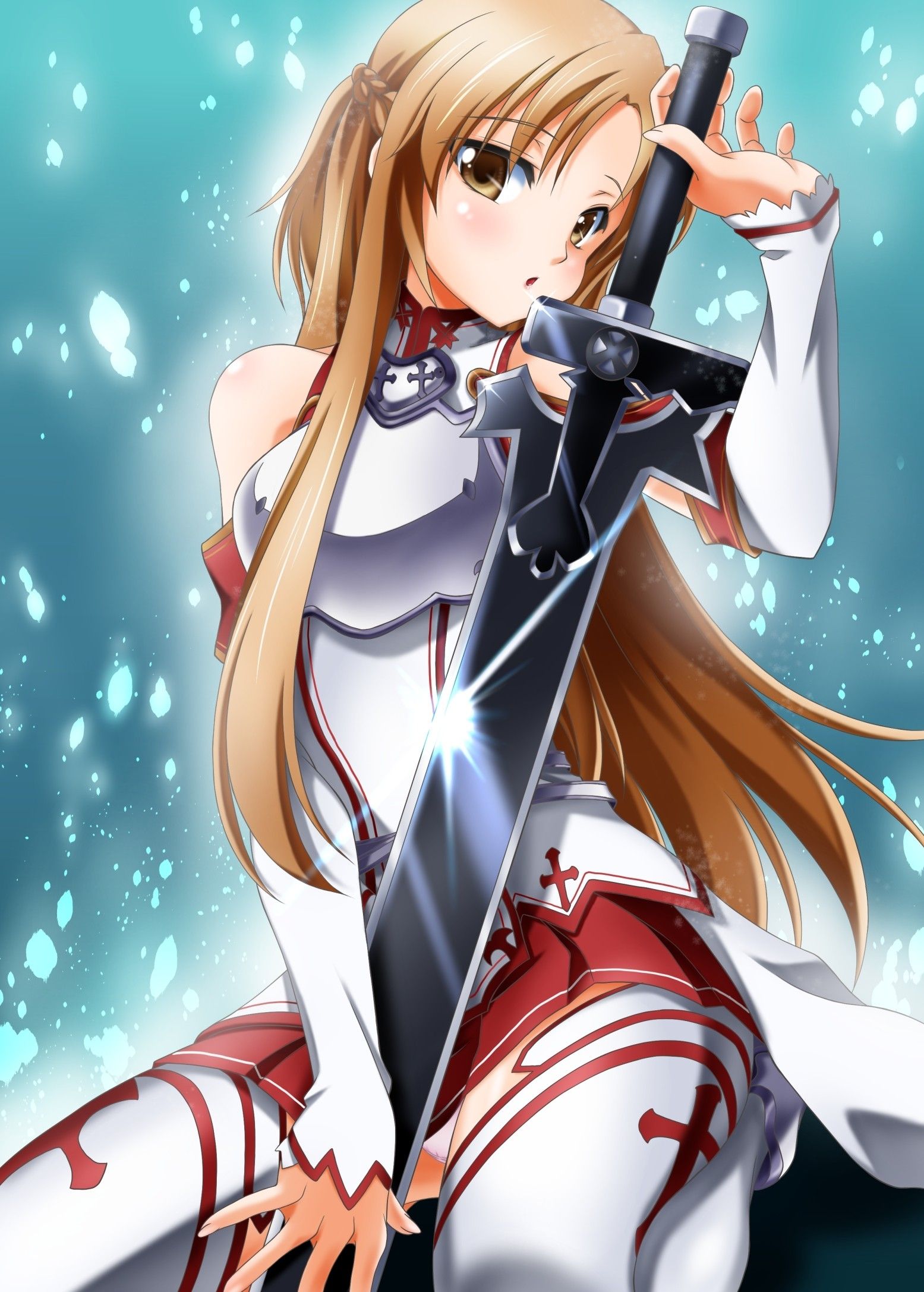 17++ Anime Girl Sword Wallpaper HD