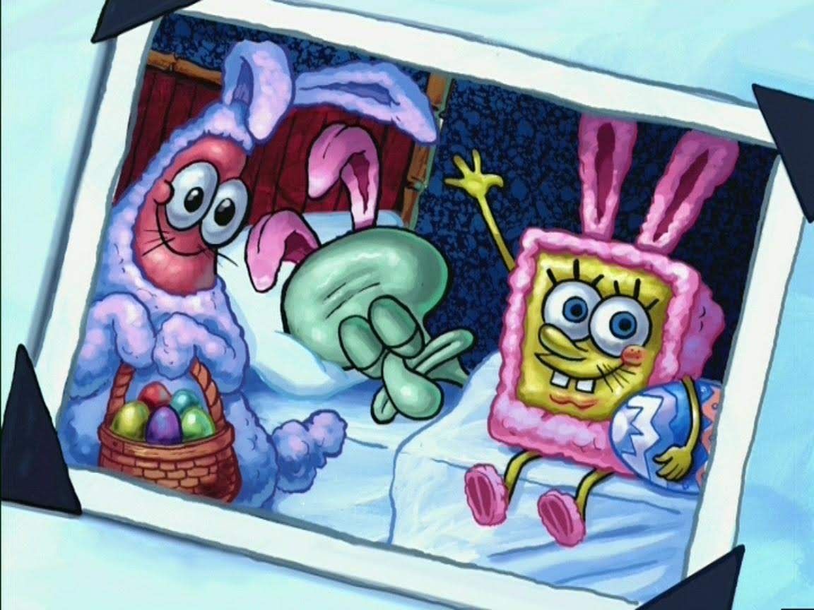 spongebob easter <3. Spongebob wallpaper, Vintage cartoon, Spongebob
