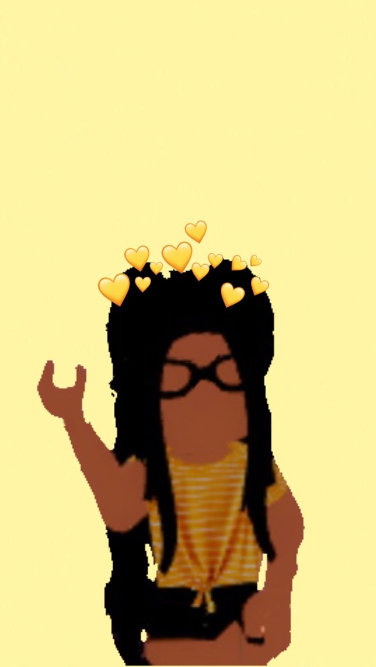Download Cool Girl Roblox Yellow Iphone Wallpaper
