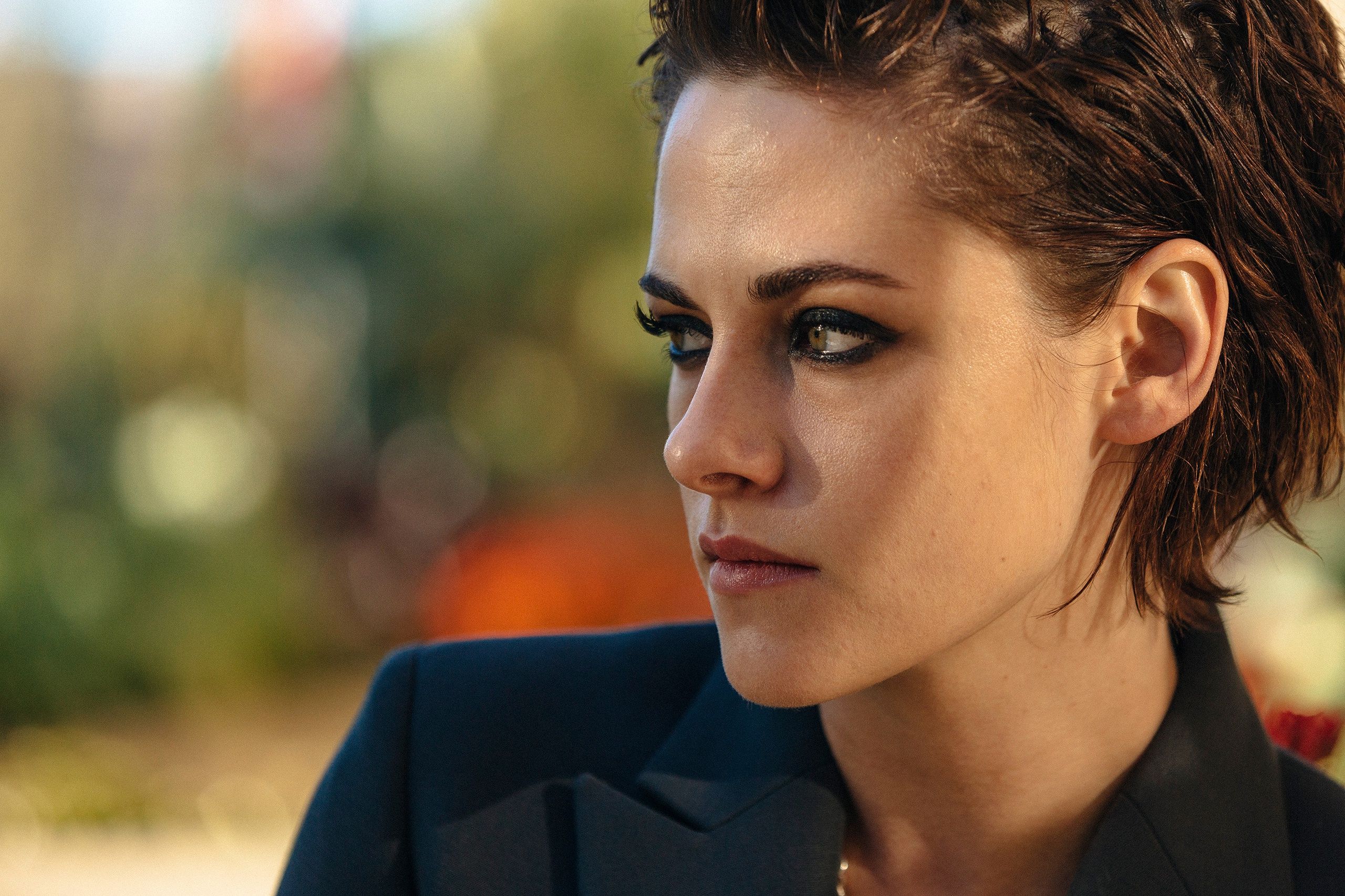 Actress American Brunette Depth Of Field Face Kristen Stewart Short Hair Wallpaper:2560x1707