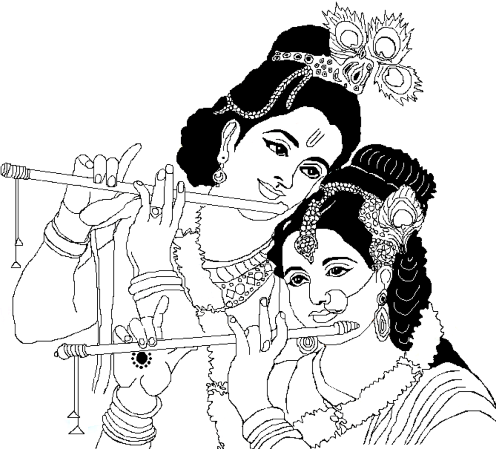 Lord Radha Krishna Coloring Drawing Free wallpaper. Anggela Coloring Book For Free