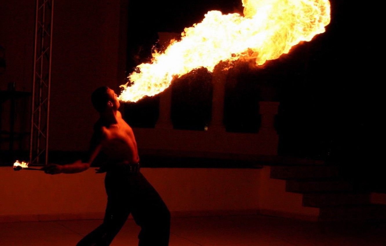 Wallpaper fire, fakir image for desktop, section ситуации
