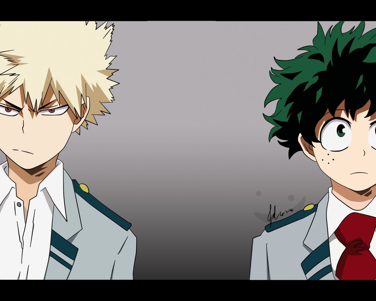 Desktop Wallpaper Izuku Midoriya, Katsuki Bakugou, Boku No Hero Academia, Anime Boy, HD Image, Picture, Background, Zcfeso