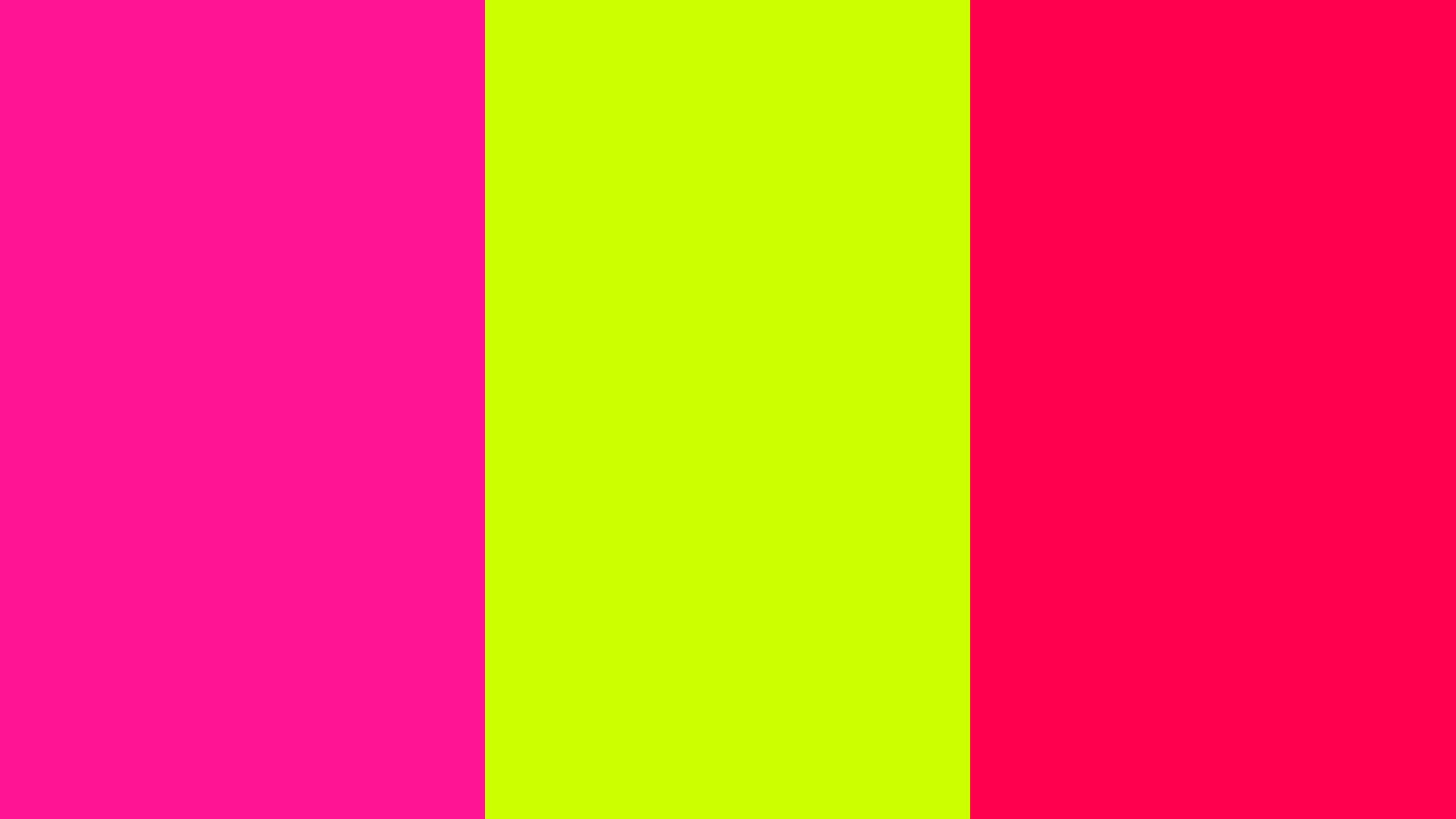 2560x1440 Fluorescent Pink Fluorescent Yellow Folly Three Color (2560×1440). Color Palette Pink, Neon Colour Palette, Color Palette Yellow