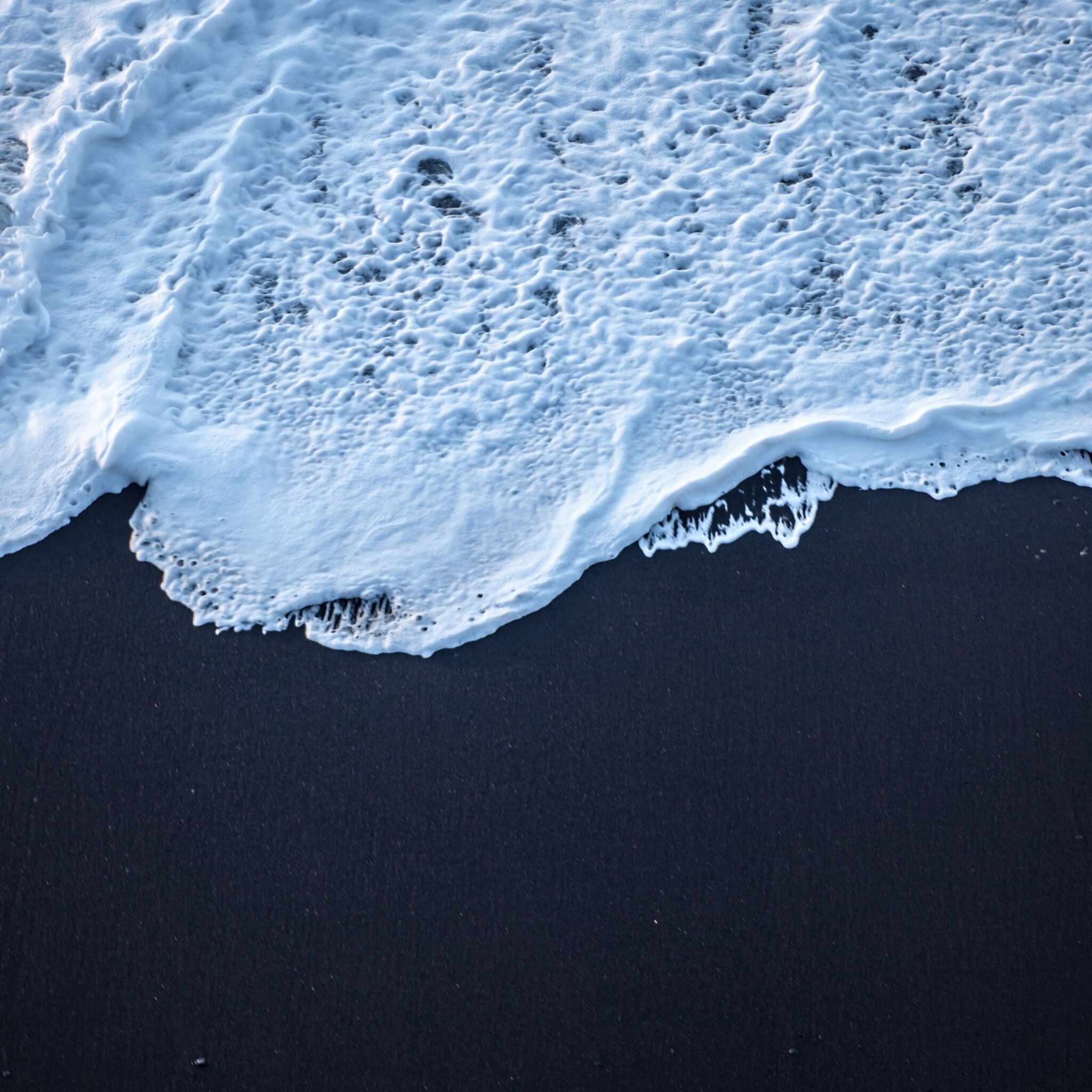 Sea Foam Black Sand 4k iPad Air HD 4k Wallpaper, Image, Background, Photo and Picture