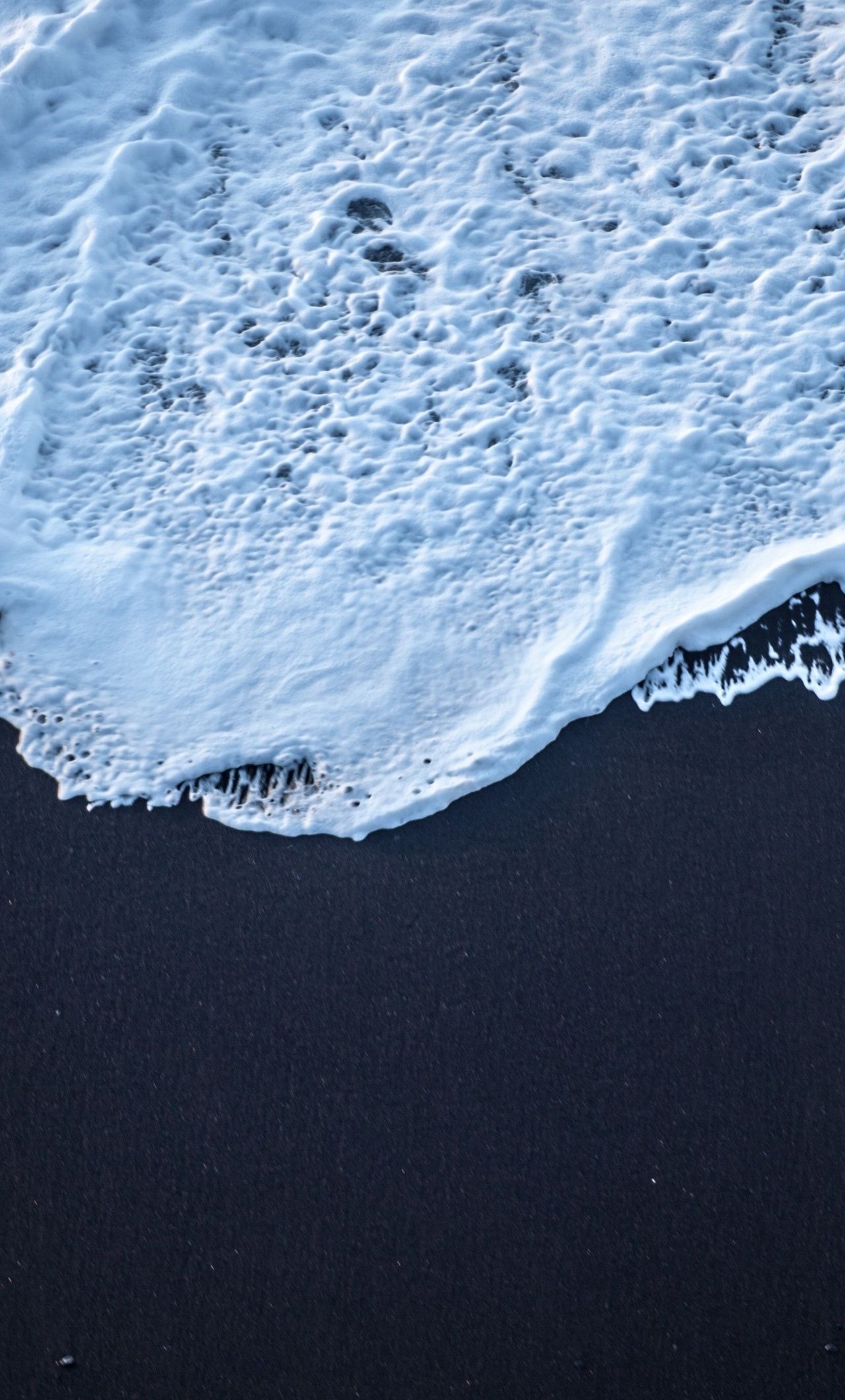 Sea Foam Black Sand 4k iPhone HD 4k Wallpaper, Image, Background, Photo and Picture
