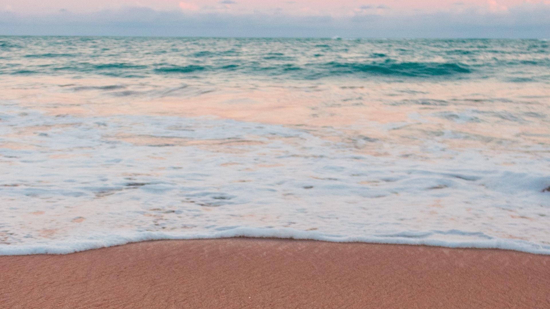 Desktop wallpaper sand of beach, foam, white waves, HD image, picture, background, d05f62
