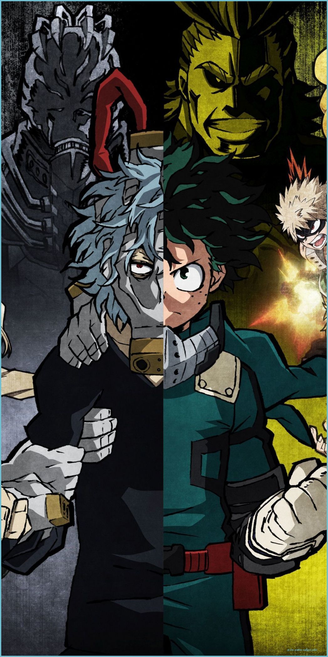 My Hero Academia, Izuku, Face Off, Art, 10x10 Wallpaper Hero Academia Wallpaper IPhone