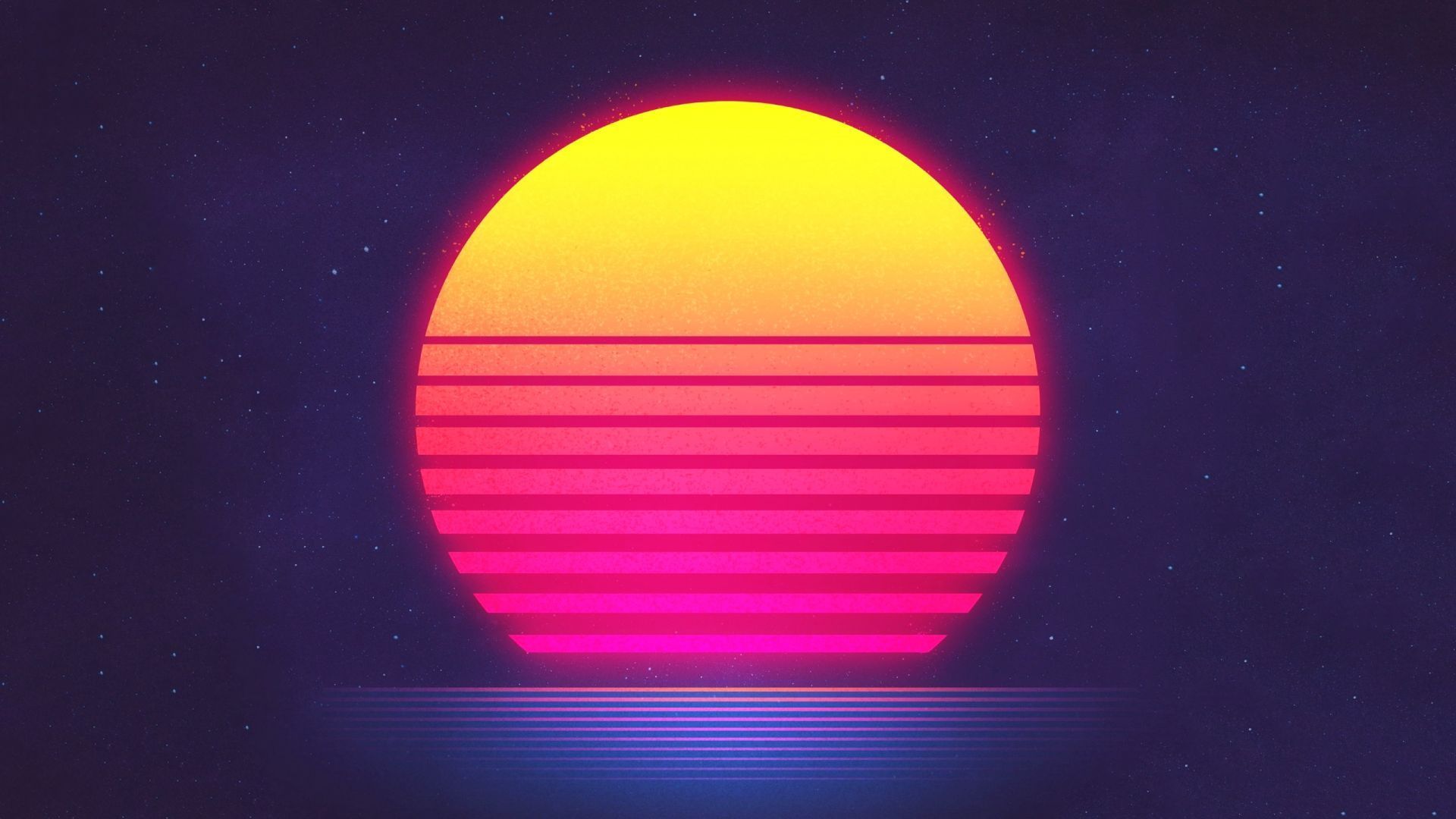 Retro Sunset Wallpaper