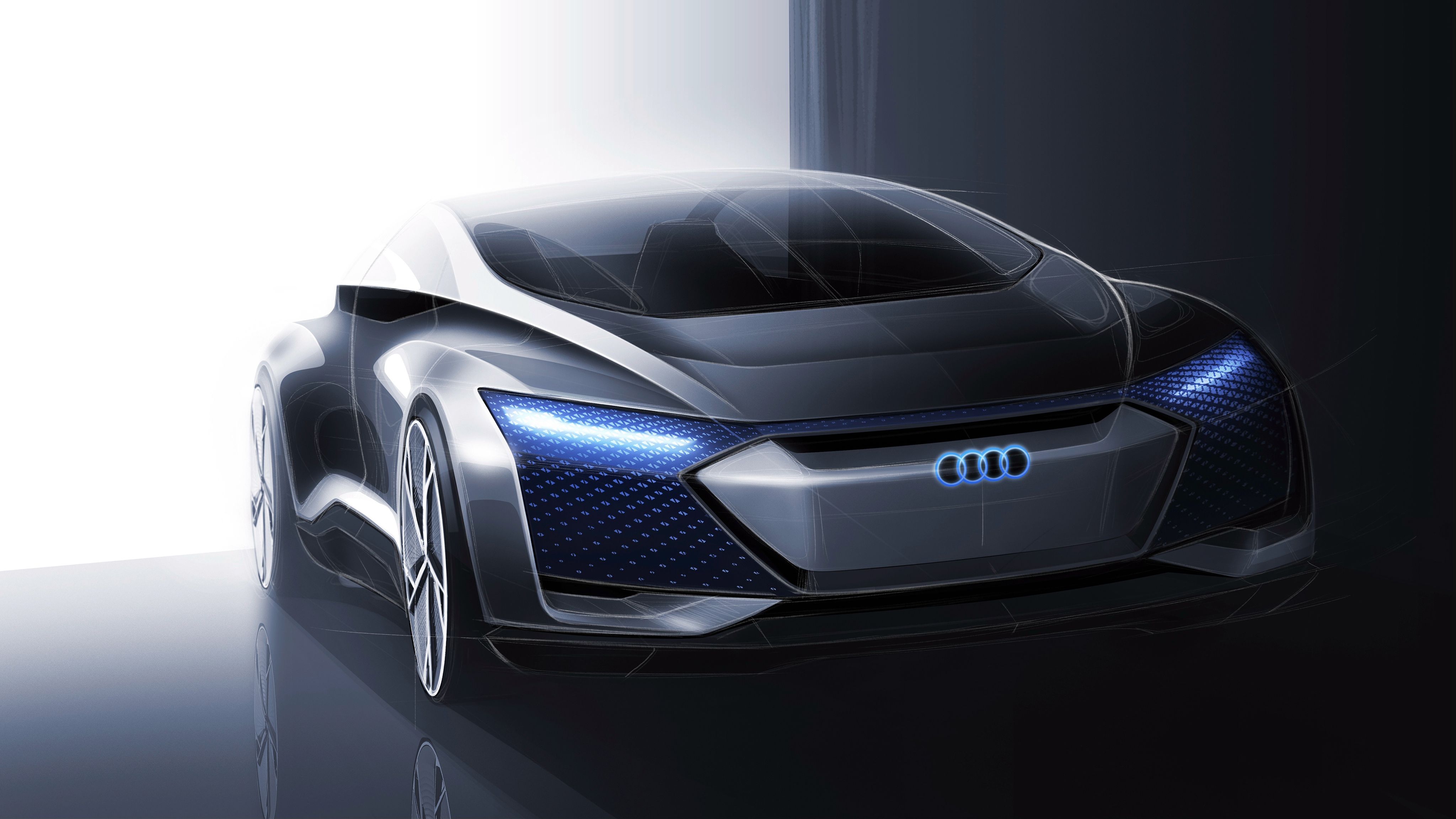 Audi Aicon Concept Car 4K Wallpaper. HD Car Wallpaper