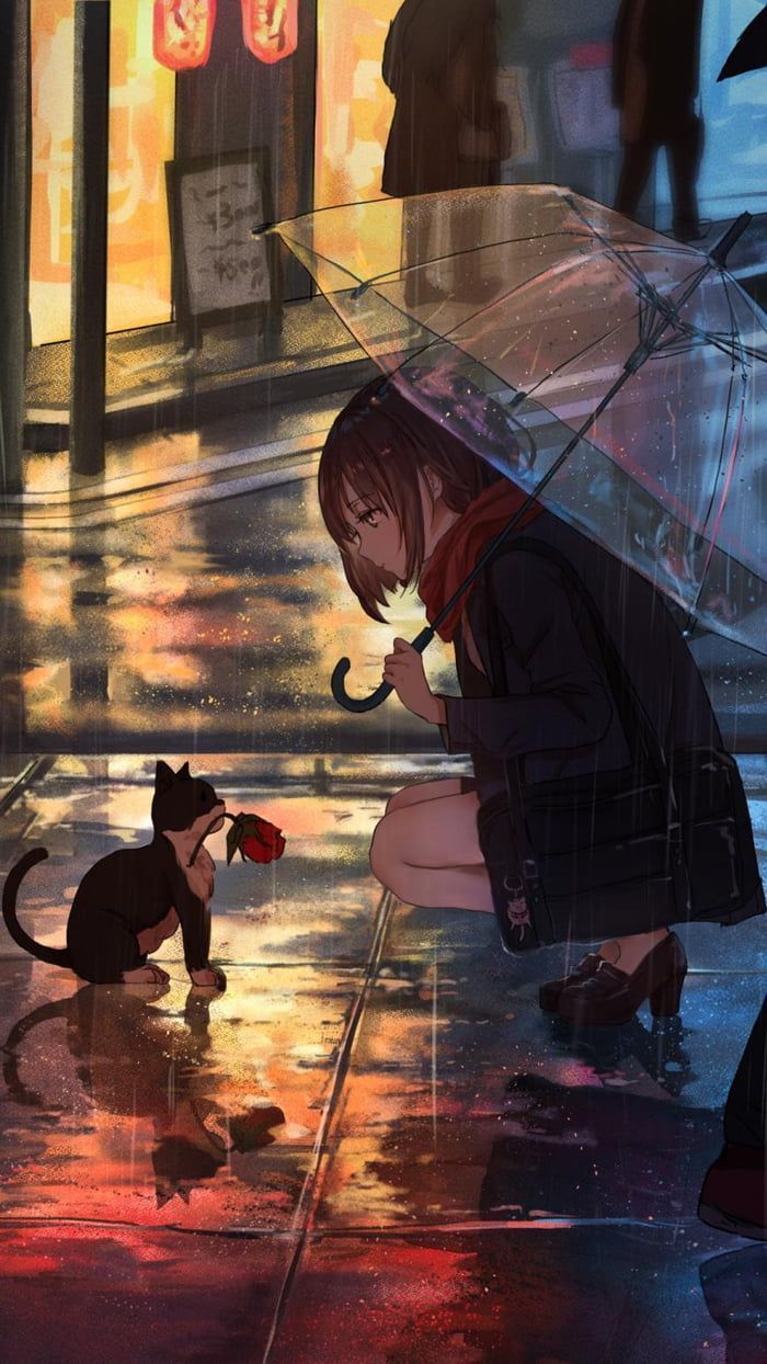 Rainy day 777363585663507349. Anime scenery, Anime scenery wallpaper, Kawaii anime