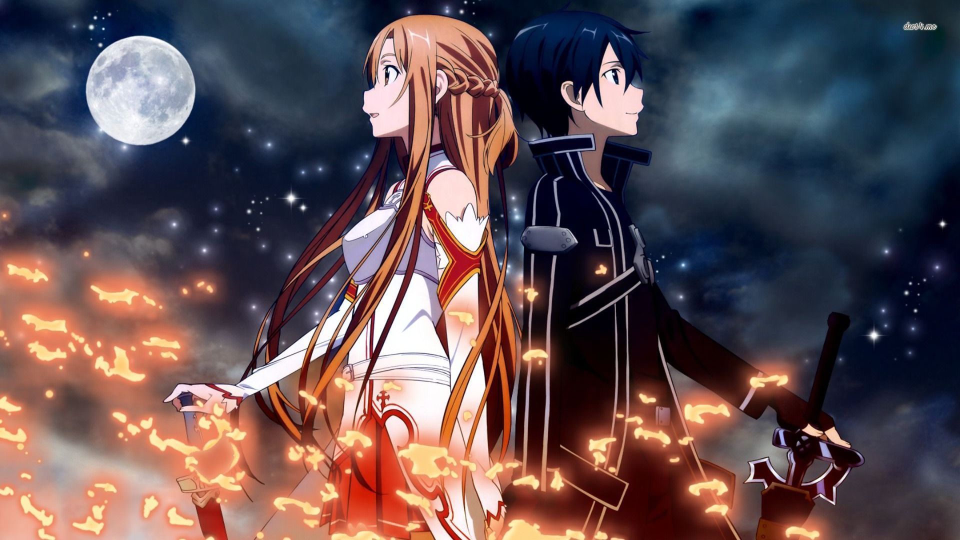 Anime Wallpaper Kirito And Asuna