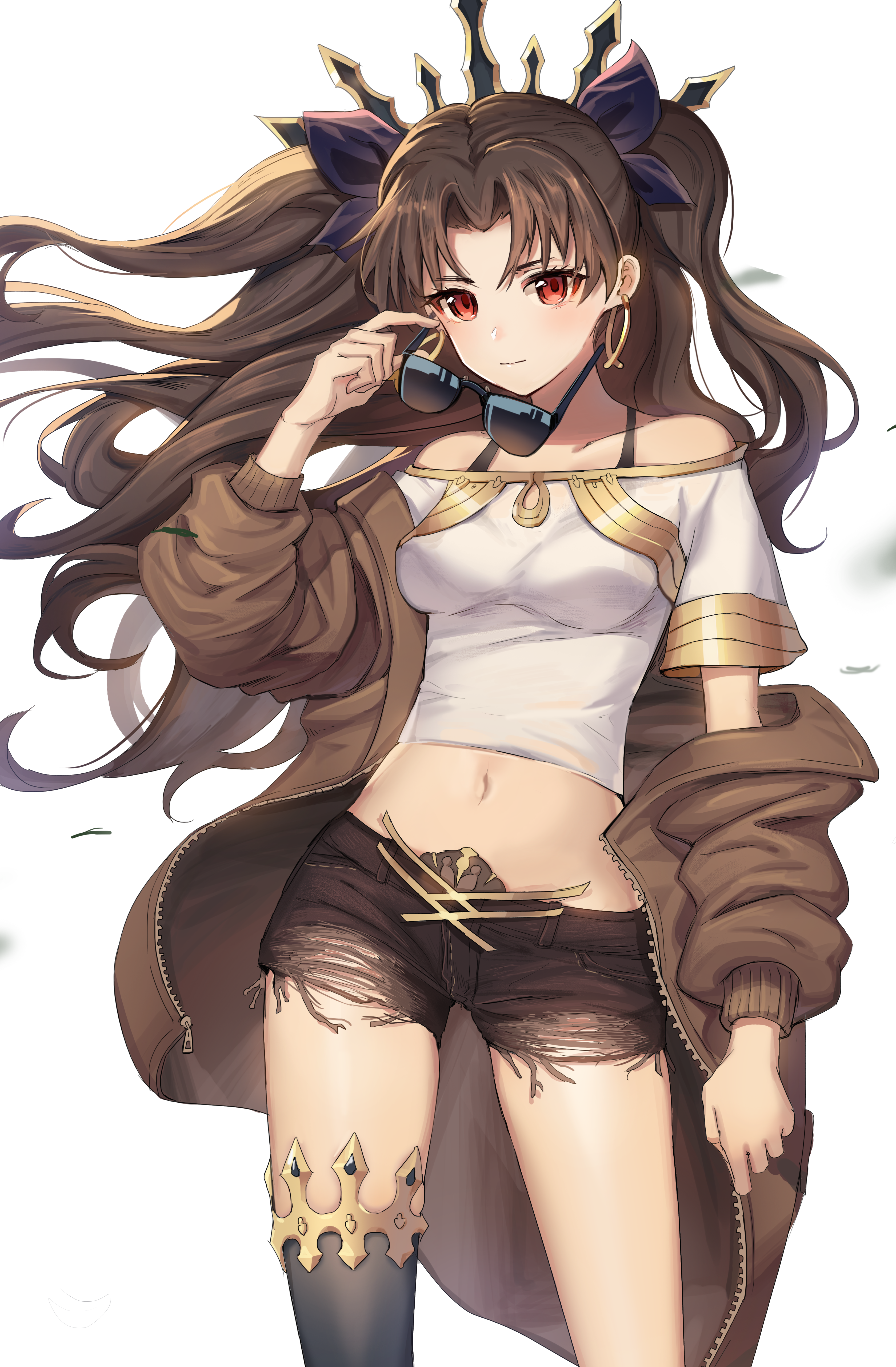 Fate Grand Order Ishtar Fate Grand Order Long Hair Vertical Portrait Display Simple Background Digit Wallpaper:3360x5124
