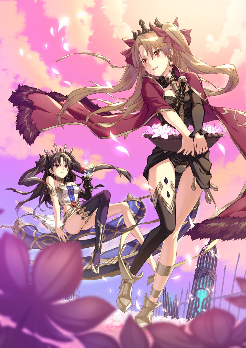 ishtar, ereshkigal, and ishtar (fate and 1 more) drawn