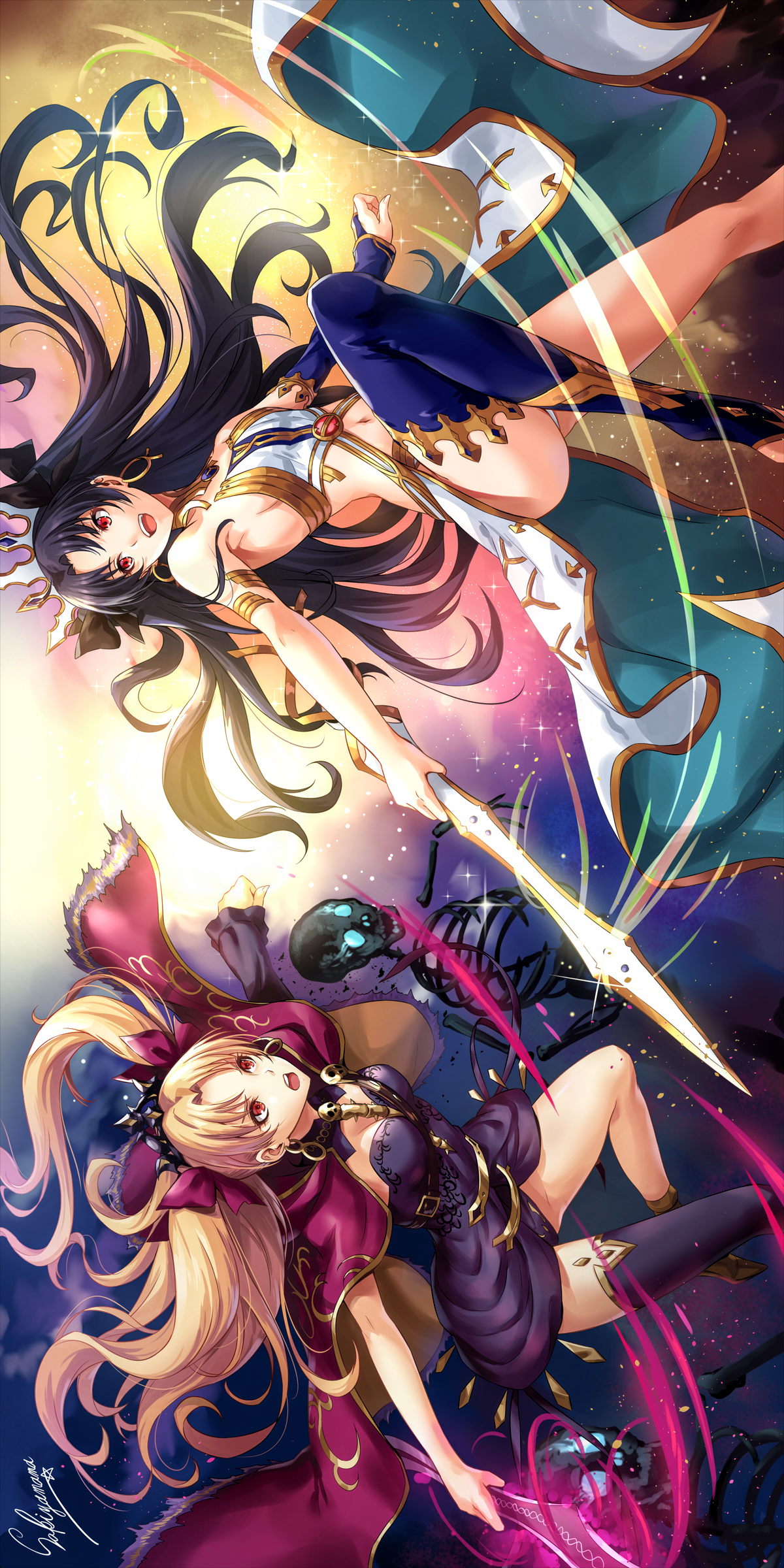 Ishtar and Ereshkigal╳Fate #GGHimSelf ╳Subscribe, Repost the pics and Have fun!. Fate stay night anime, Fate anime series, Fate stay night series